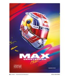 Max Verstappen Helm 2023 Art Print 30x40cm