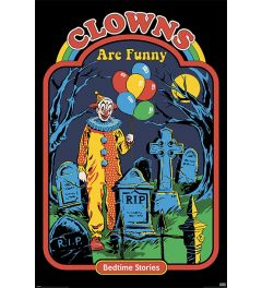 Steven Rhodes Clowns are Funny Poster 61x91.5cm