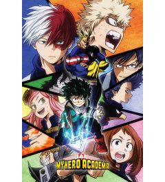 My Hero Academia Characters Mosaic Poster 61x91.5cm