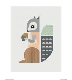 Eekhoorn Art Print Little Design Haus 40x50cm