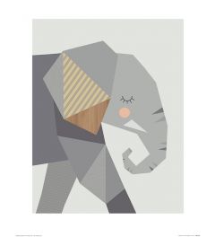 Olifant Art Print Little Design Haus 40x50cm